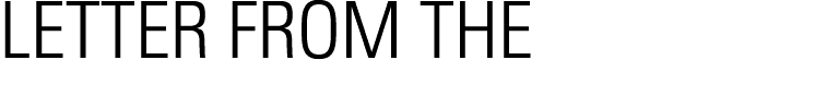 LETTER FROM THE