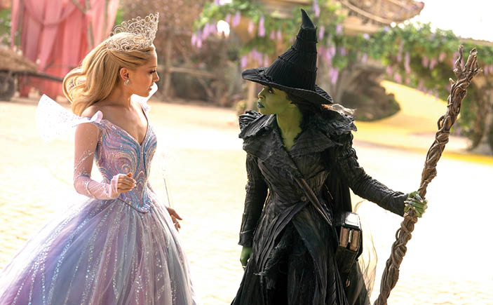 Ariana Grande, left, and Cynthia Erivo in ‚ Wicked: For Good.‚   (Giles Keyte/Universal Pictures/TNS)