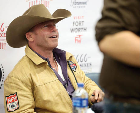 “Yellowstone" creator Taylor Sheridan signs autographs for fans at the Fort Worth Stock Show & Rodeo on Feb. 3, 2023, in Fort Worth, Texas. (Amanda McCoy/Fort Worth Star-Telegram/TNS)